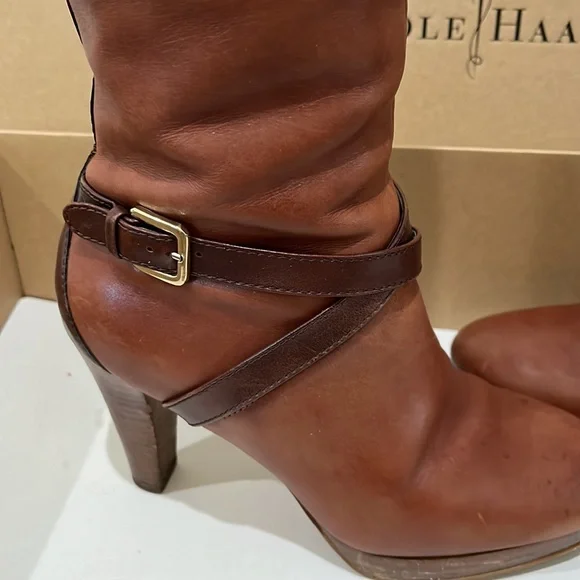 Cole Han x Nike Air Poppy Bit Tall Leather Boot. Size 5.5B - Picture 5 of 12